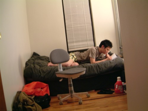 and now, here is a picture of my roommate