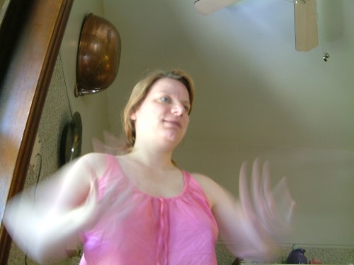 heather makes her arms disappear