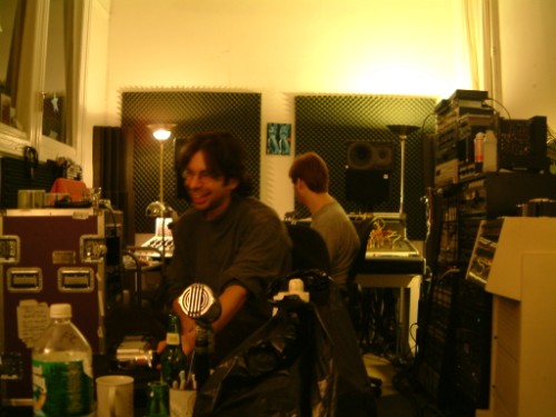 in the studio