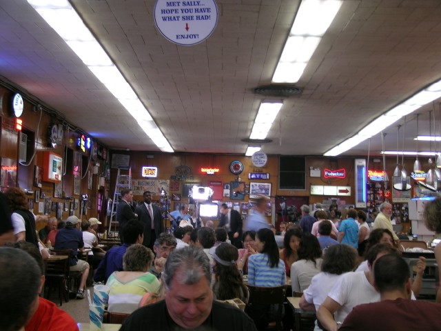 lunchtime at katz's delicatessen