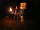 using a flashlight as a late flash